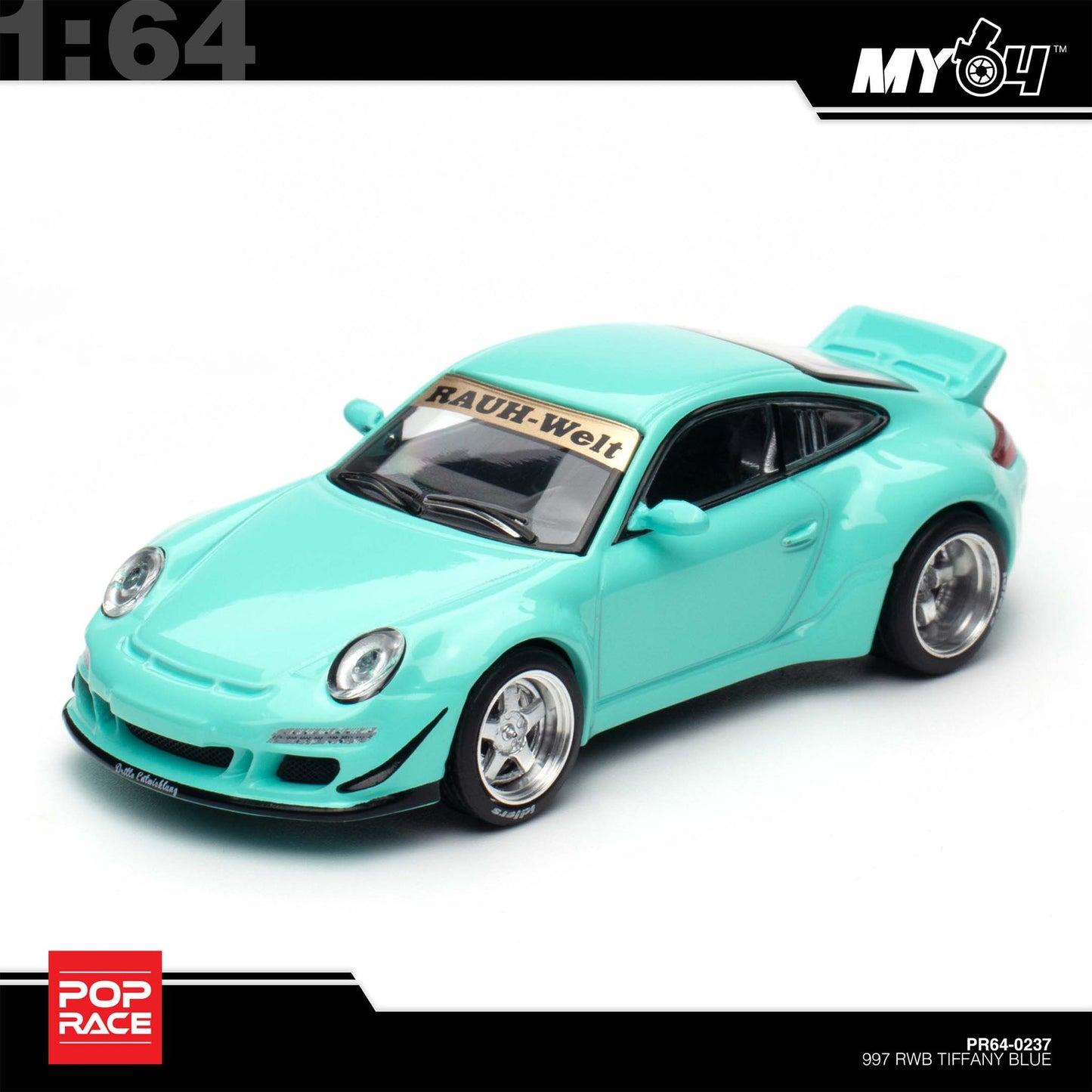 [Pop Race] 1:64 RWB 997 - Tiffany Blue