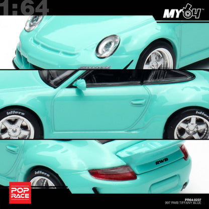 [Pop Race] 1:64 RWB 997 - Tiffany Blue