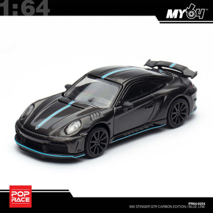 [Pop Race] 1:64 992 Stinger GTR Carbon Edition (Blue Line)