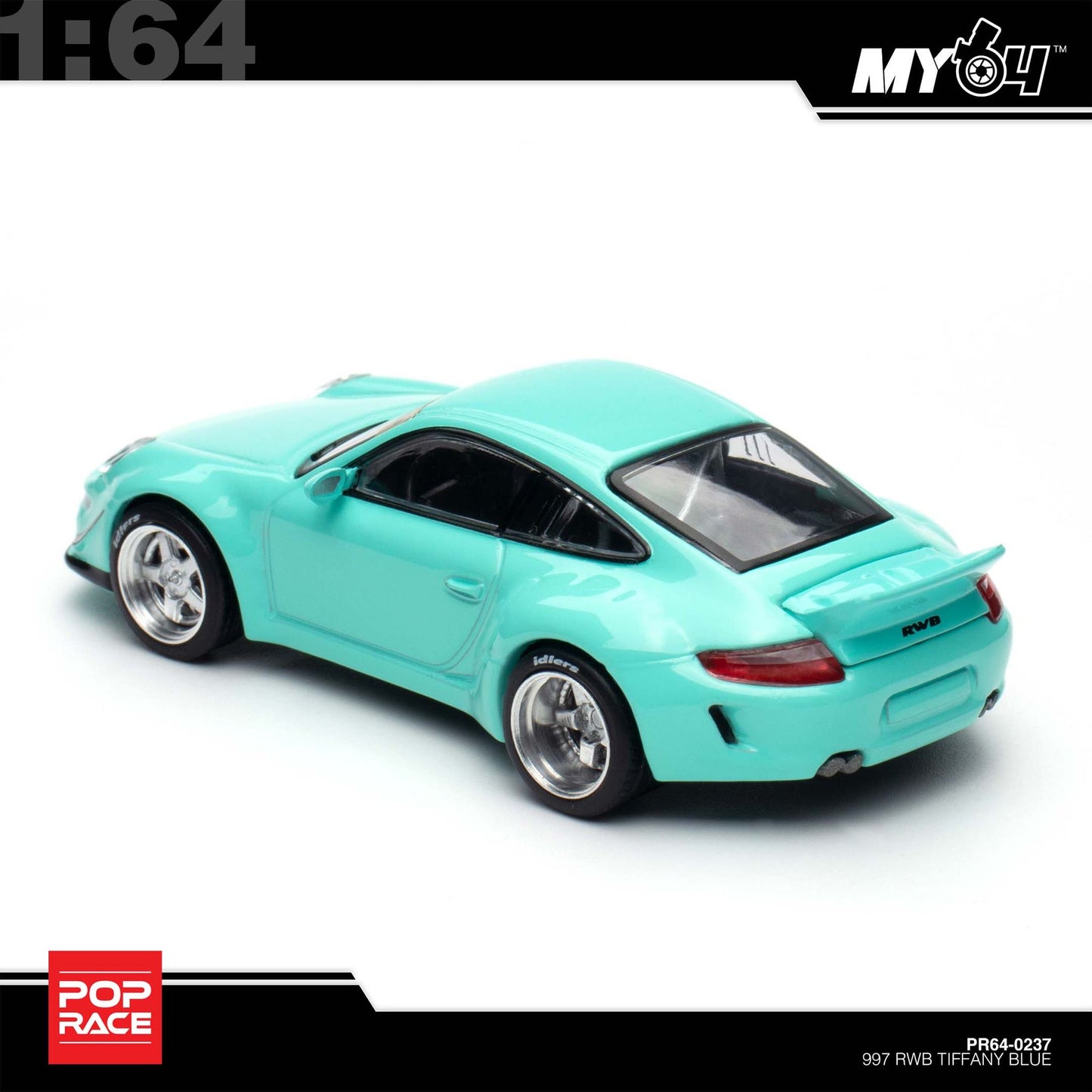 [Pop Race] 1:64 RWB 997 - Tiffany Blue