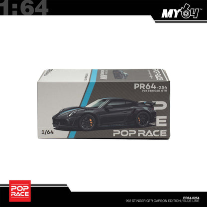 [Pop Race] 1:64 992 Stinger GTR Carbon Edition (Blue Line)