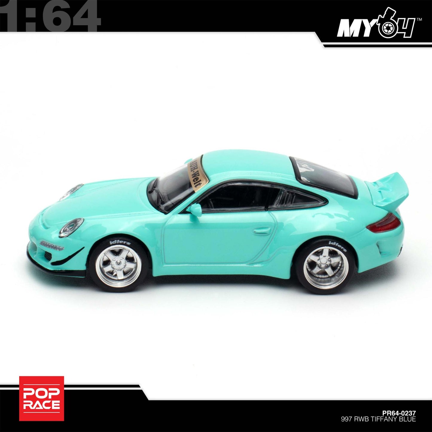 [Pop Race] 1:64 RWB 997 - Tiffany Blue