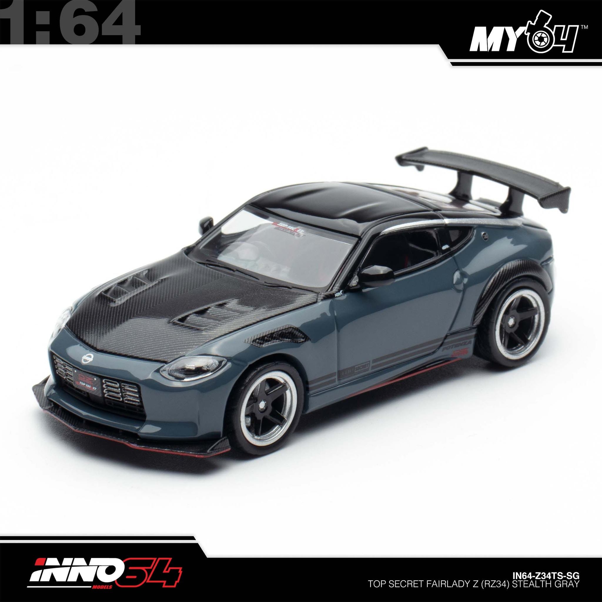 INNO64] 1:64 Top Secret Fairlady Z (RX34) - Stealth Gray | The