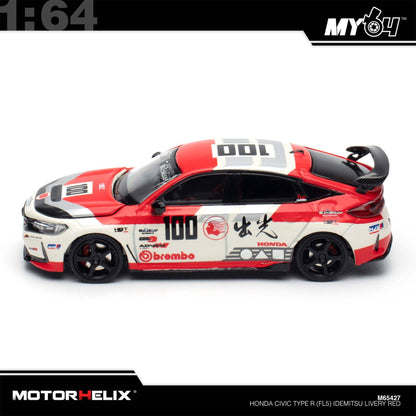 [Motorhelix] 1:64 Honda Civic Type R (FL5) - Idemistu Motion Red