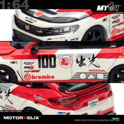 [Motorhelix] 1:64 Honda Civic Type R (FL5) - Idemistu Motion Red