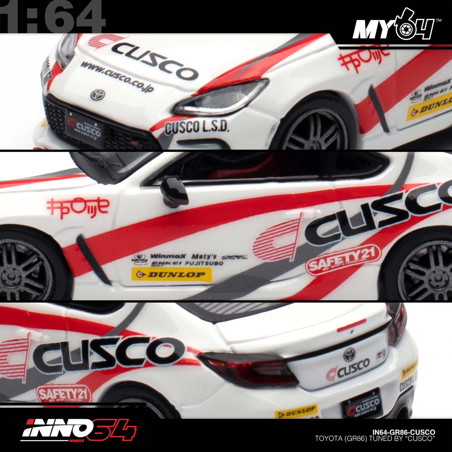 [INNO64] 1:64 Toyota GR86 Tuned by "CUSCO"