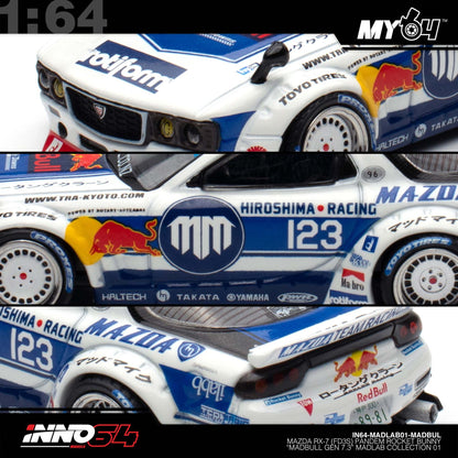 [INNO64] 1:64 Mazda RX7 (FD3S) "Pandem Rocket Bunny" MADBUL MADLAB COLLECTION 001