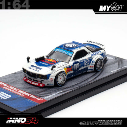 [INNO64] 1:64 Mazda RX7 (FD3S) "Pandem Rocket Bunny" MADBUL MADLAB COLLECTION 001