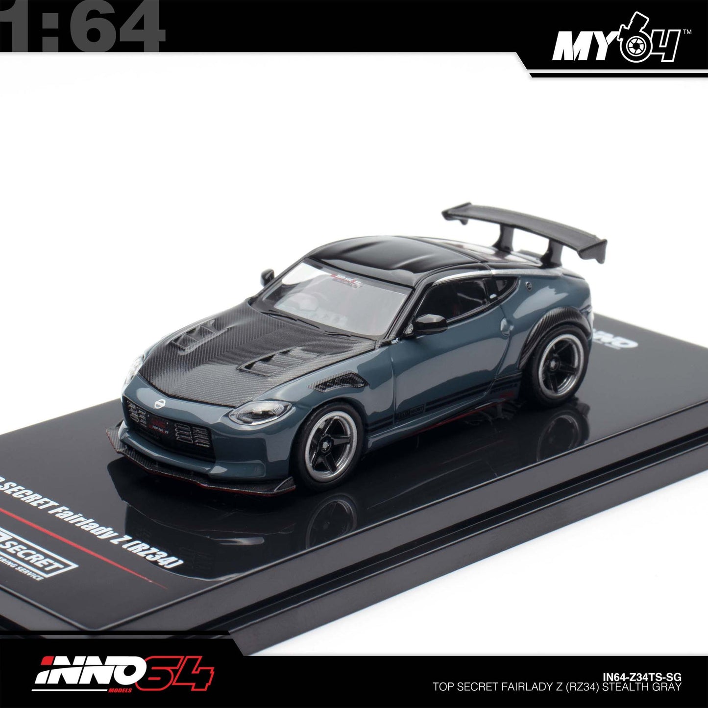 [INNO64] 1:64 Top Secret Fairlady Z (RX34) - Stealth Gray