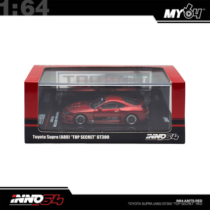 [INNO64] 1:64 Toyota Supra (A80) "Top Secret" - Red