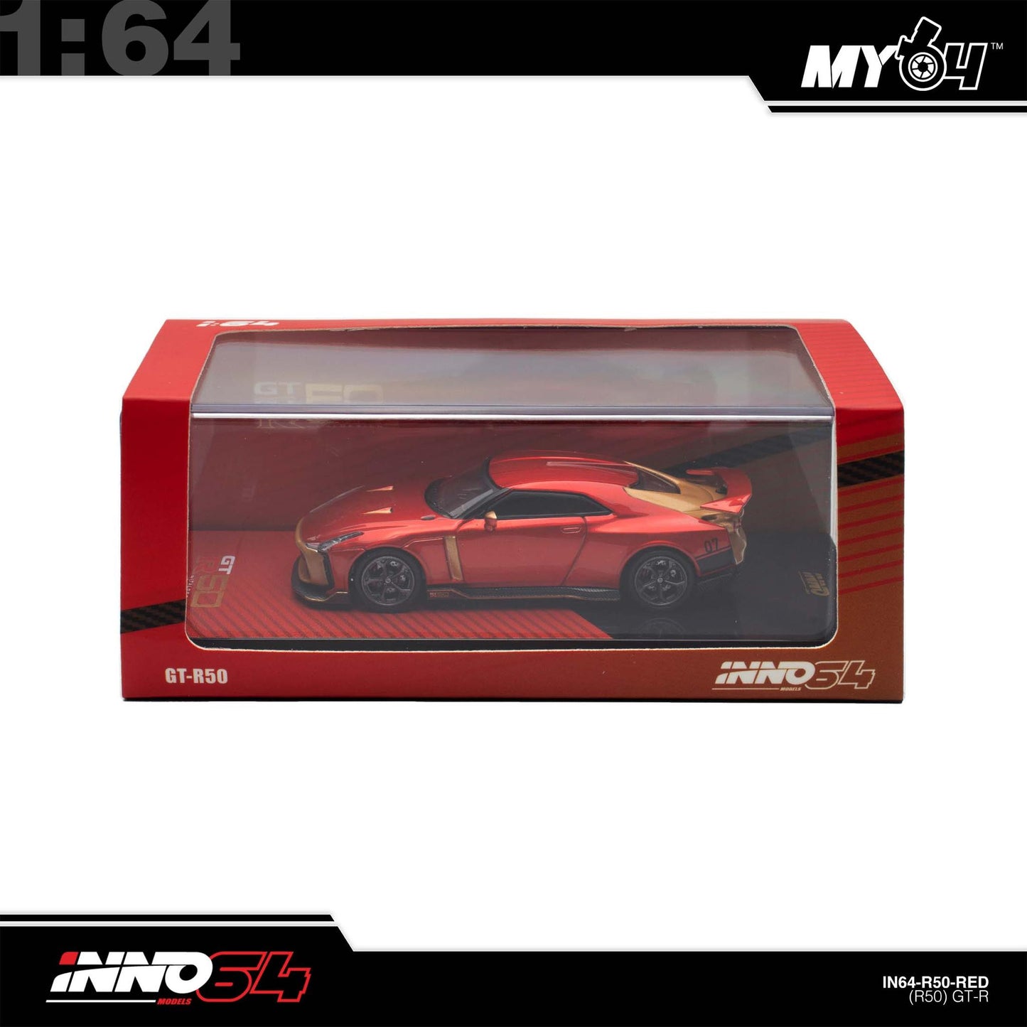 [INNO64] 1:64 R50 GT-R By Italsedign - Red