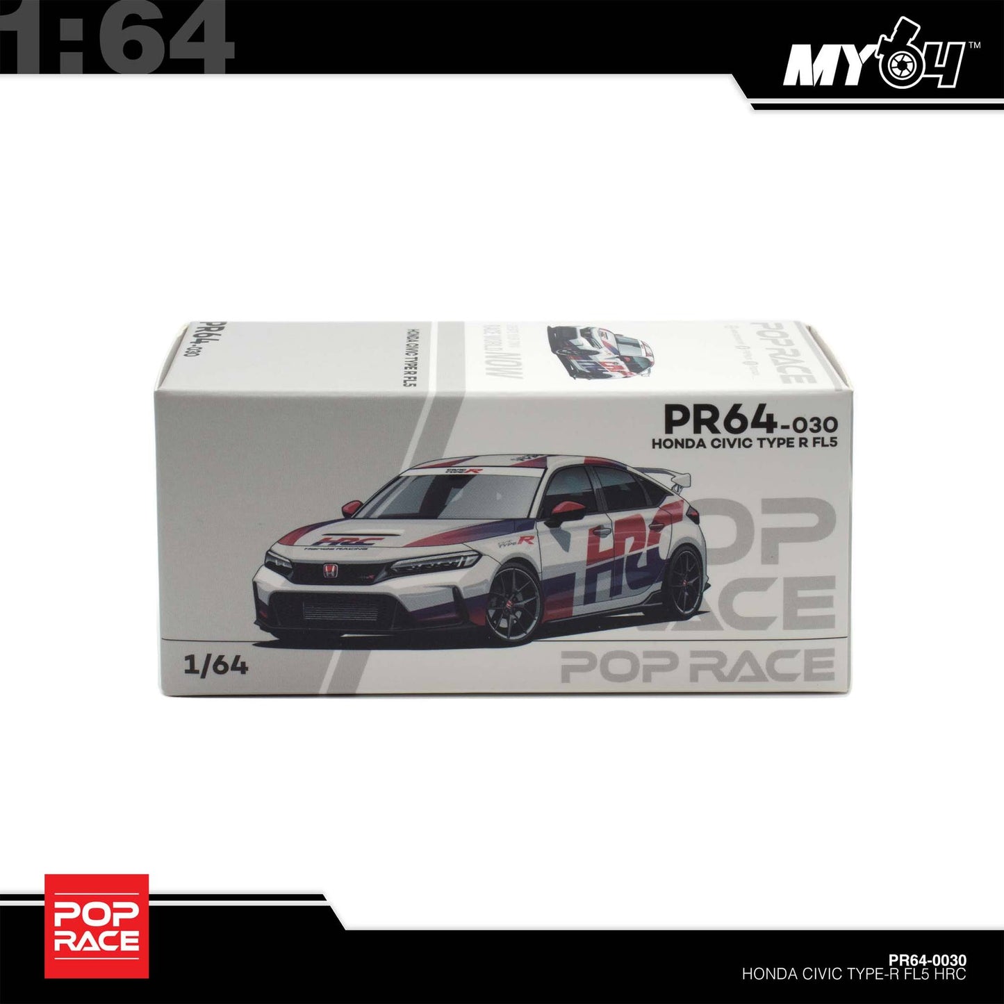 [Pop Race] 1:64 Honda Civic Type-R (FL5) TCR - HRC
