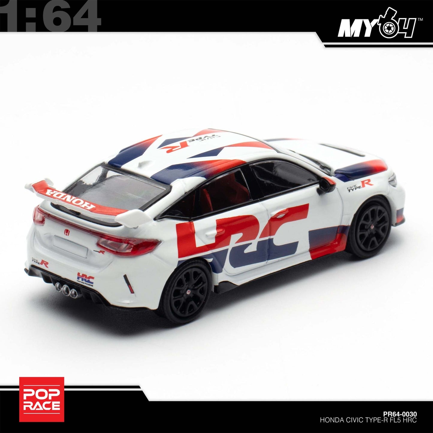 [Pop Race] 1:64 Honda Civic Type-R (FL5) TCR - HRC