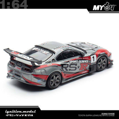 [Ignition Model] 1:64 Toyota Supra (JZA80) RZ - White Chase (MY64 Special)