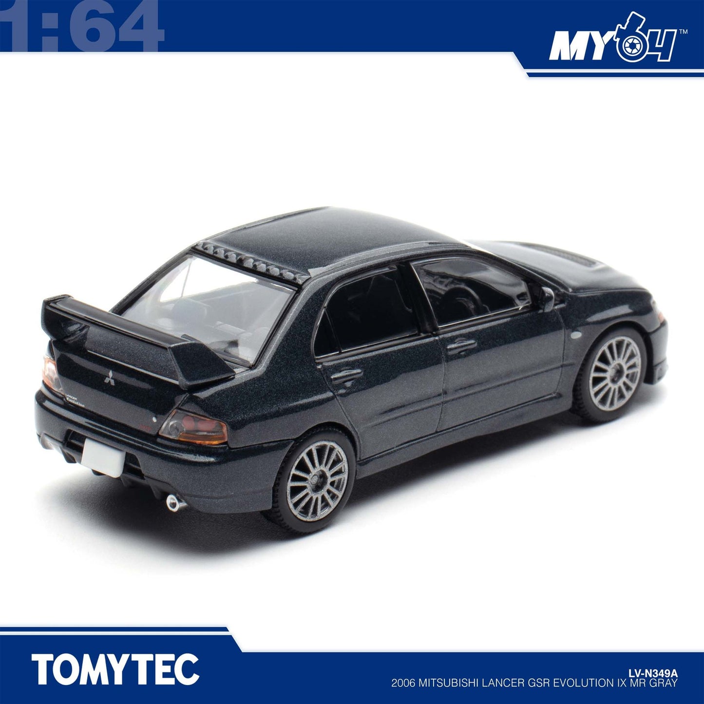 [TLVN] 1:64 2006 Mitsubishi Lancer GSR Evolution IX MR - Grey