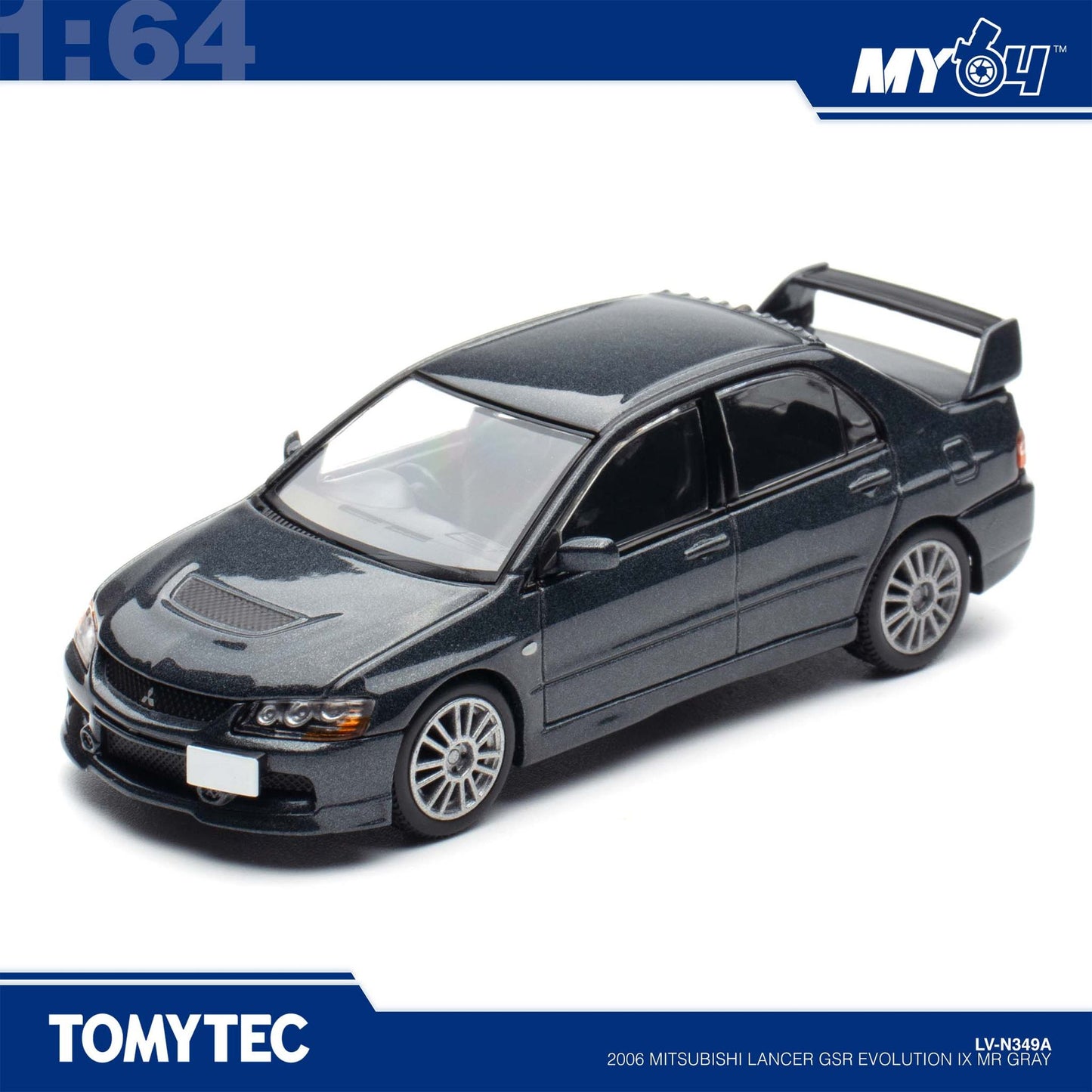 [TLVN] 1:64 2006 Mitsubishi Lancer GSR Evolution IX MR - Grey