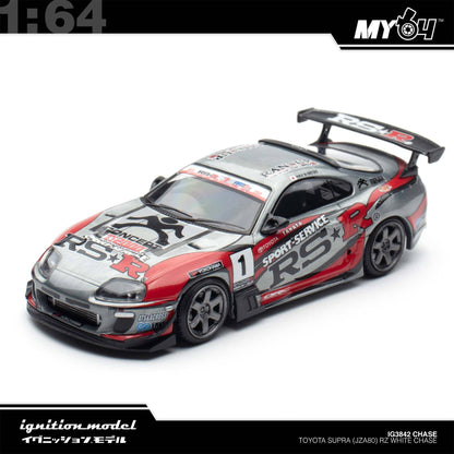 [Ignition Model] 1:64 Toyota Supra (JZA80) RZ - White Chase (MY64 Special)