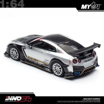 [INNO64] 1:64 Nissan GT-R (R35) "Top Secret" - Silver (TASHK25)