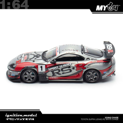[Ignition Model] 1:64 Toyota Supra (JZA80) RZ - White Chase (MY64 Special)
