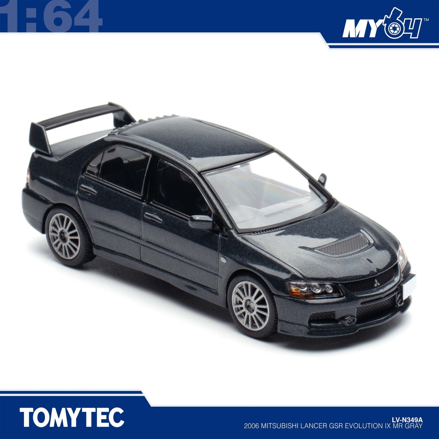 [TLVN] 1:64 2006 Mitsubishi Lancer GSR Evolution IX MR - Grey