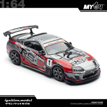 [Ignition Model] 1:64 Toyota Supra (JZA80) RZ - White Chase (MY64 Special)
