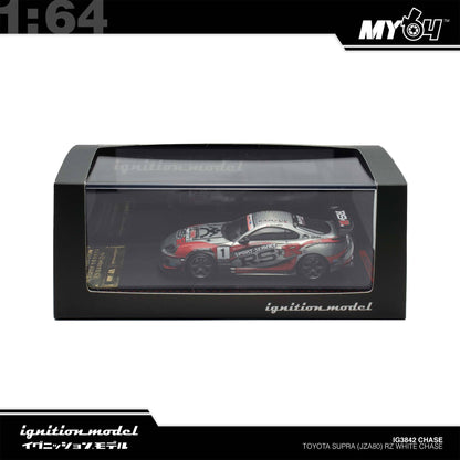 [Ignition Model] 1:64 Toyota Supra (JZA80) RZ - White Chase (MY64 Special)