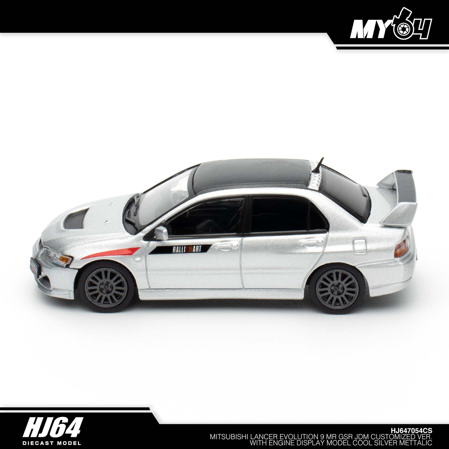 [Hobby Japan] Mitsubishi Lancer Evolution 9 MR GSR JDM Customized Version with Engine Display Model