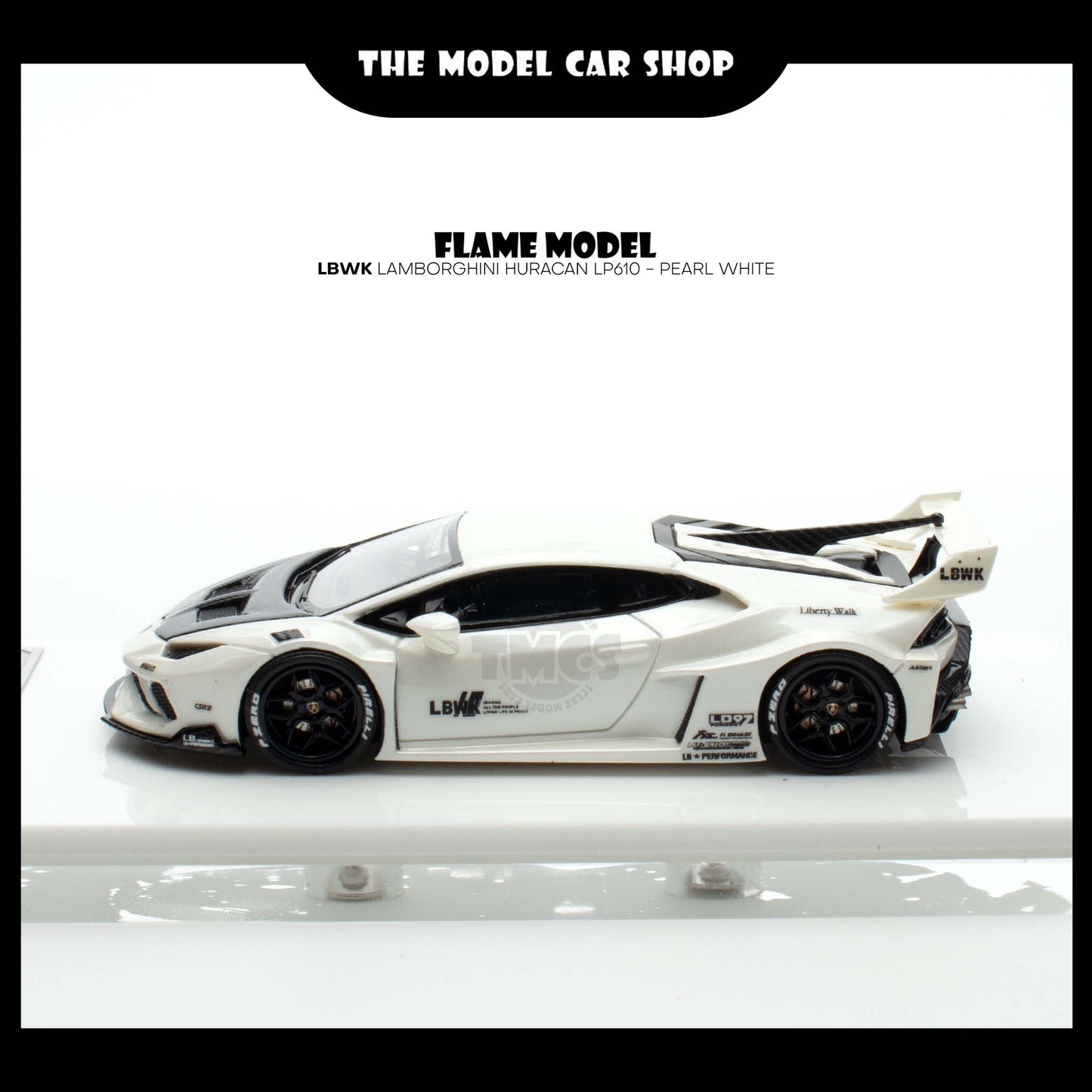 [Flame Model] LBWK Lamborghini Huracan LP610 - Pearl White