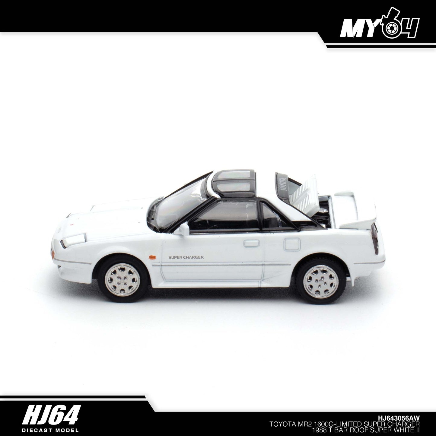 [Hobby Japan] Toyota MR2 1600G-LIMITED SUPER CHARGER 1988 T BAR ROOF - Super White II