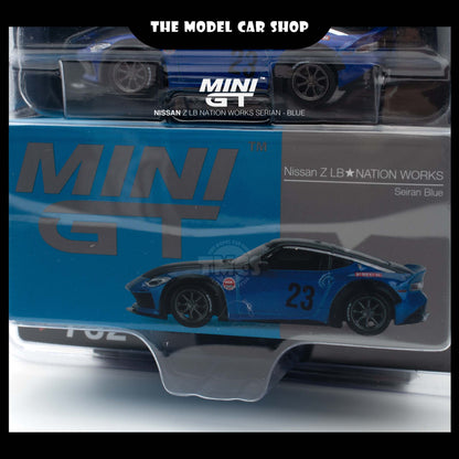 [Mini GT] Nissan Z LB★NATION WORKS Serian - Blue (Mijo Exclusive)