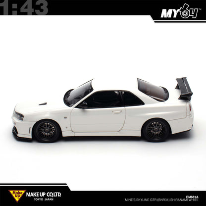 [Make Up] 1:43 Edilion BUILT BY LEGENDS Mine's Skyline GT-R(BNR34) - SHIRANAMI White (Pearl White)
