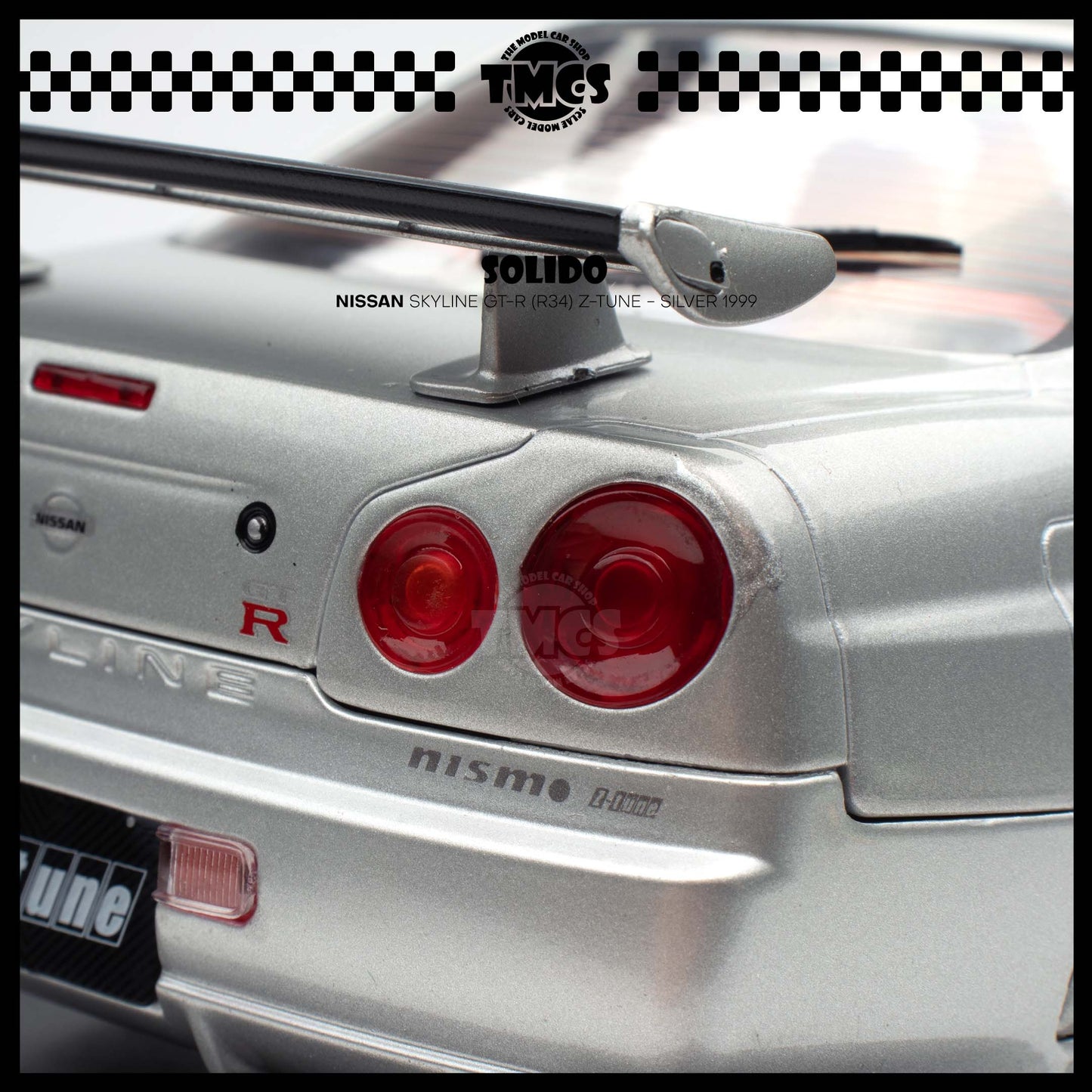 [Solido] 1:18 Nissan Skyline GT-R (R34) Z-Tune - Silver 1999