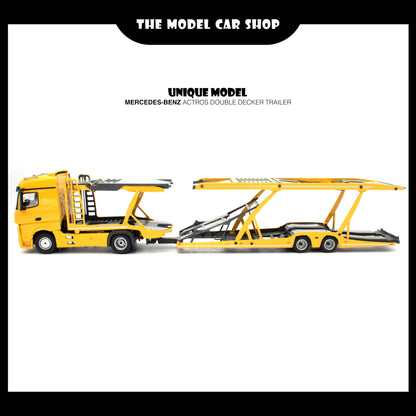 [Unique Model] Mercedes-Benz Actros Double Decker Trailer - Yellow