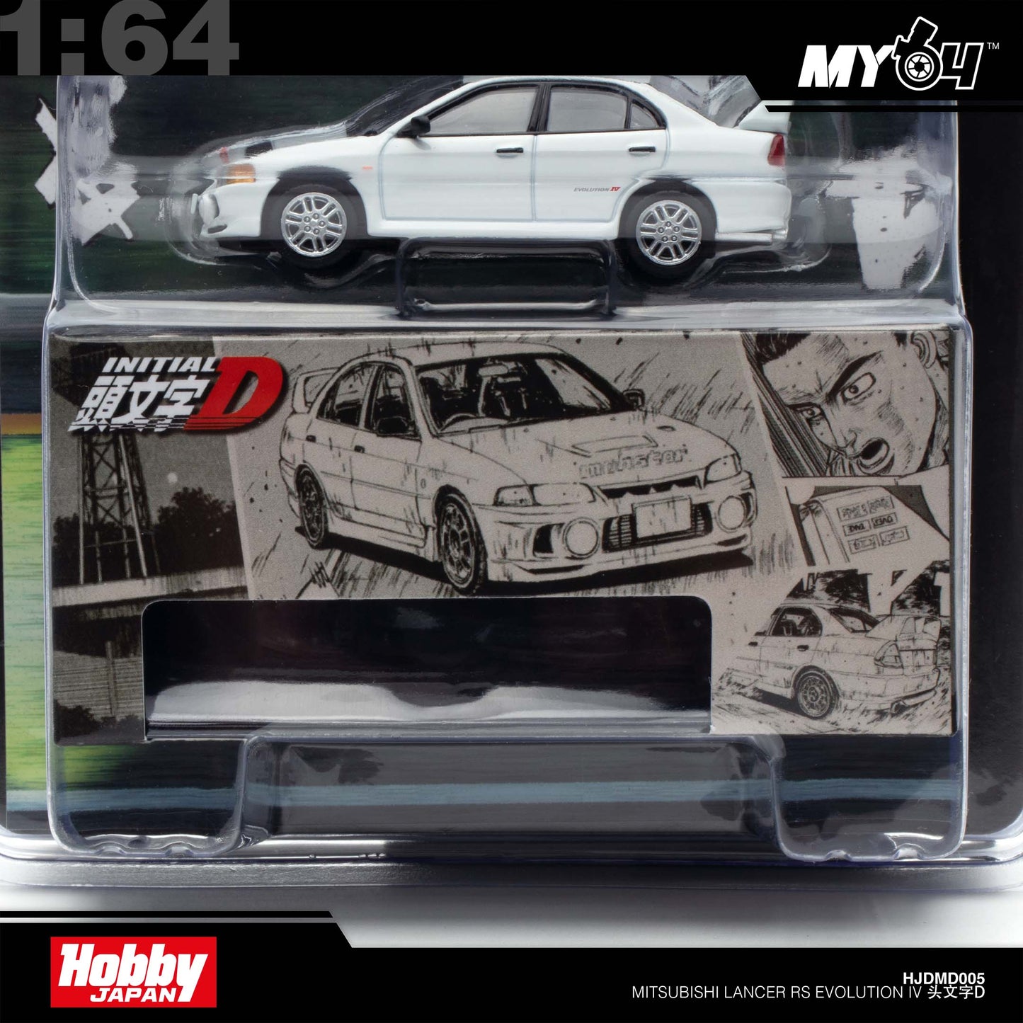[Hobby Japan] 1:64 Mitsubishi Lancer RS Evolution IV / INITIAL D Seiji Iwaki VS Takumi Fujiwara