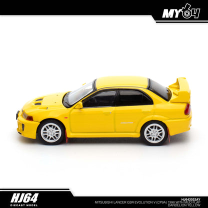 [Hobby Japan] Mitsubishi Lancer GSR Evolution 5 (CP9A) 1998 with Mud Flap - Dandelion Yellow