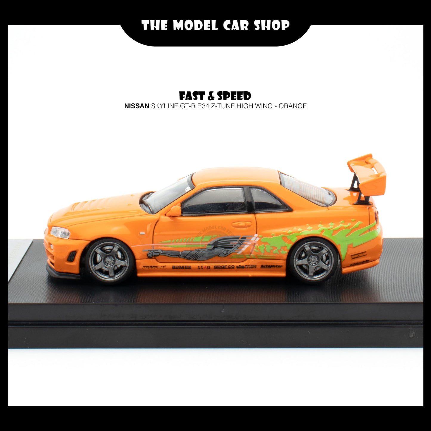 [Fast Speed] Nissan Skyline GT-R R34 Z-Tune - High Wing Orange