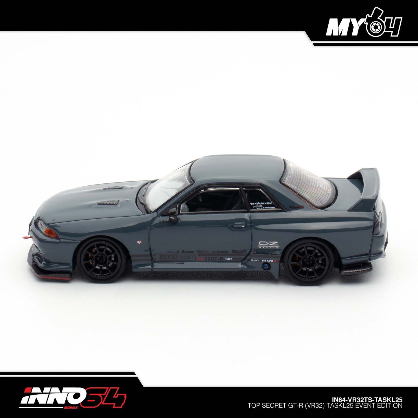 [INNO64] 1:64 Nissan Skyline GT-R R32 - Stealth Grey (TASKL25)