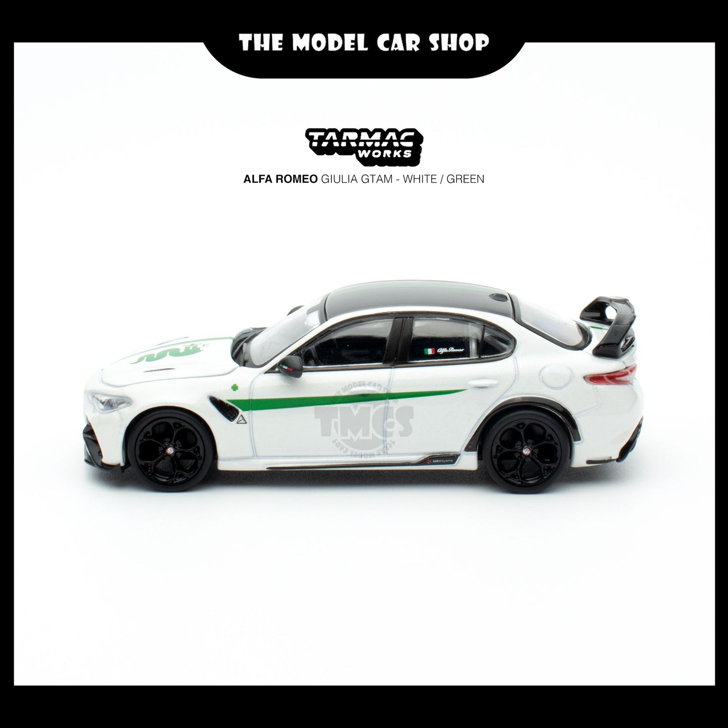 [Tarmac Works] Alfa Romeo Giulia GTAm - White / Green