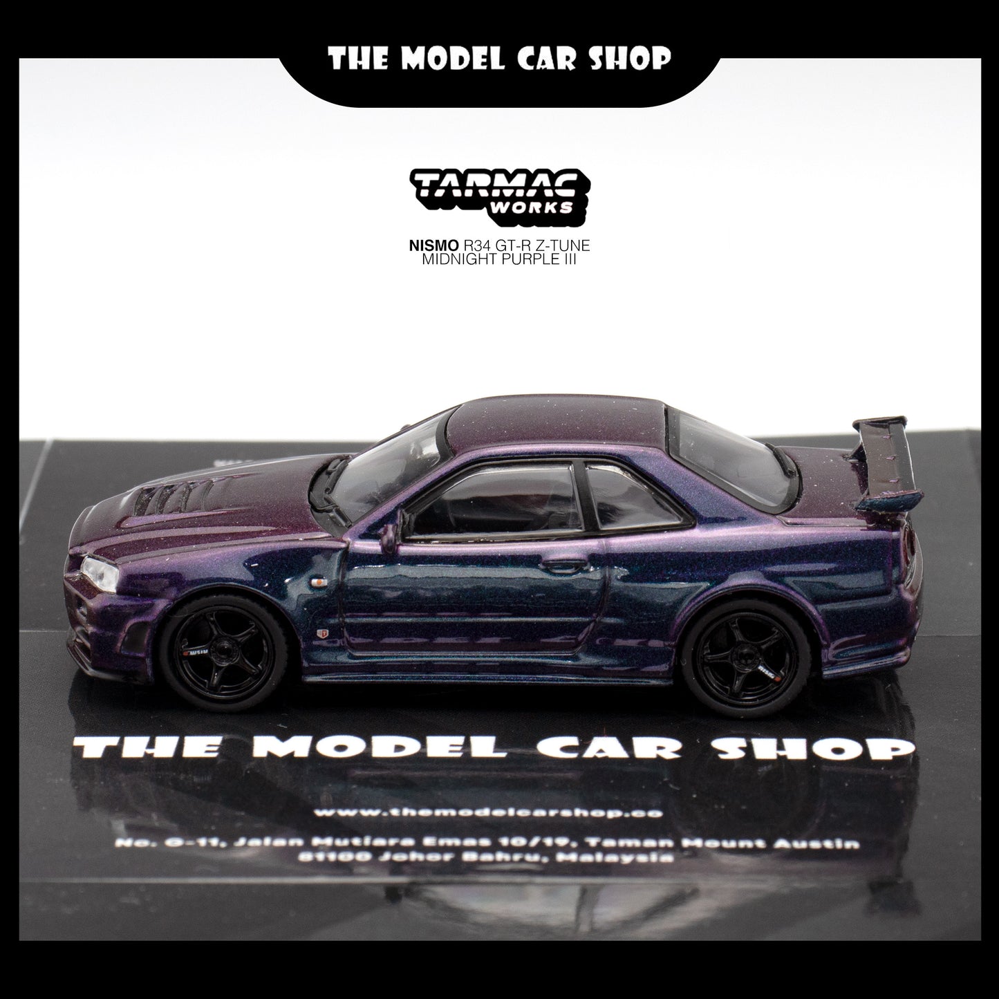 [Tarmac Works] Tarmac Works X Schuco Nissan Skyline GT-R (R34) Z-Tune - Midnight Purple lll