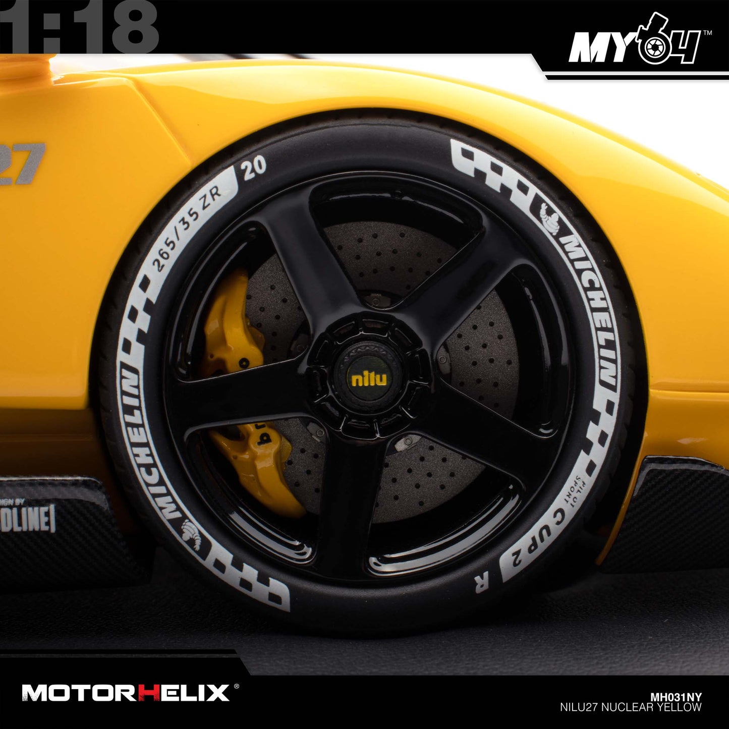 [Motorhelix] 1:18 Nilu - Nuclear Yellow