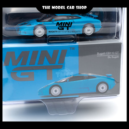 [MINI GT] Bugatti EB110 GT Blu Bugatti (Mijo Exclusive)