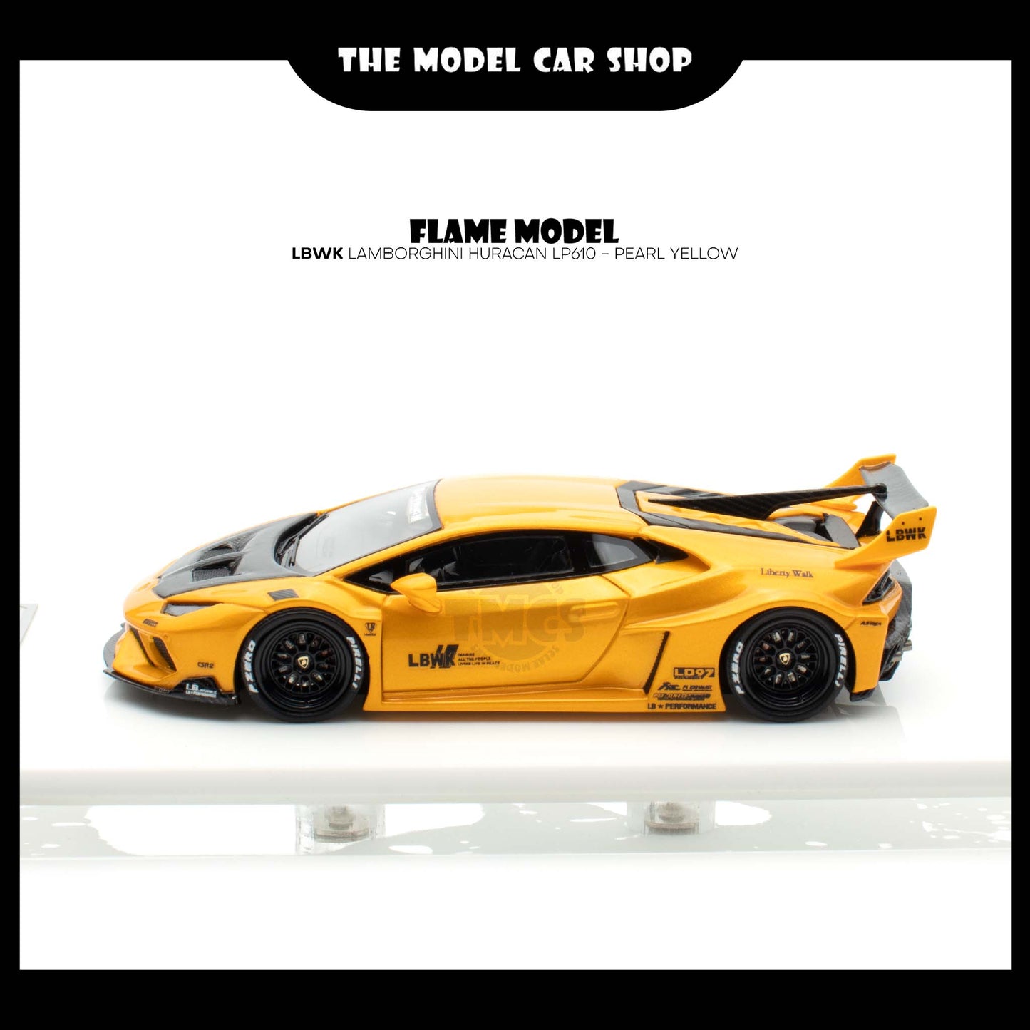 [Flame Model] LBWK Lamborghini Huracan LP610 - Pearl Yellow