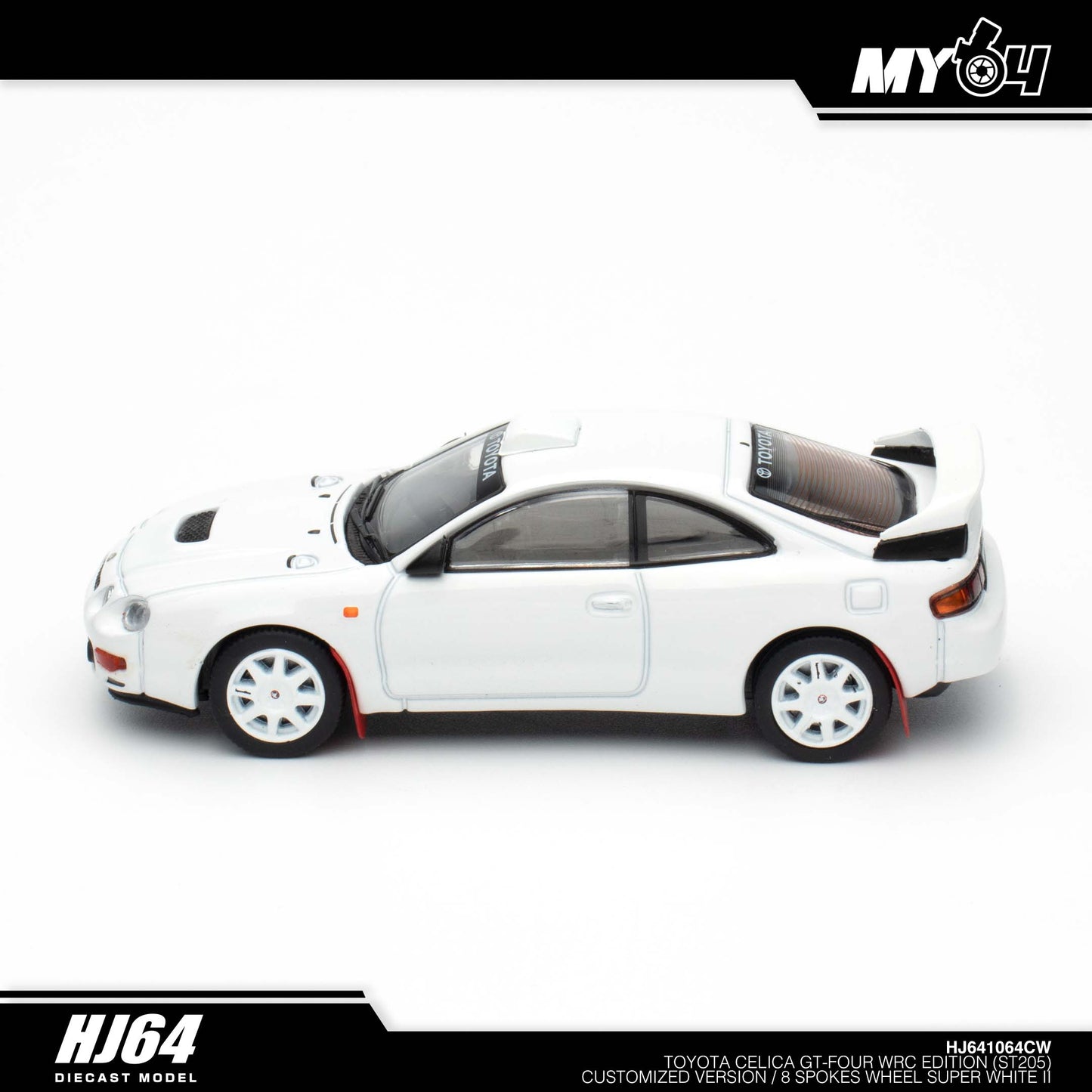 [Hobby Japan] Toyota CELICA GT-FOUR WRC Edition (ST205) Customized Version / 8 Spokes Wheel - Super White II