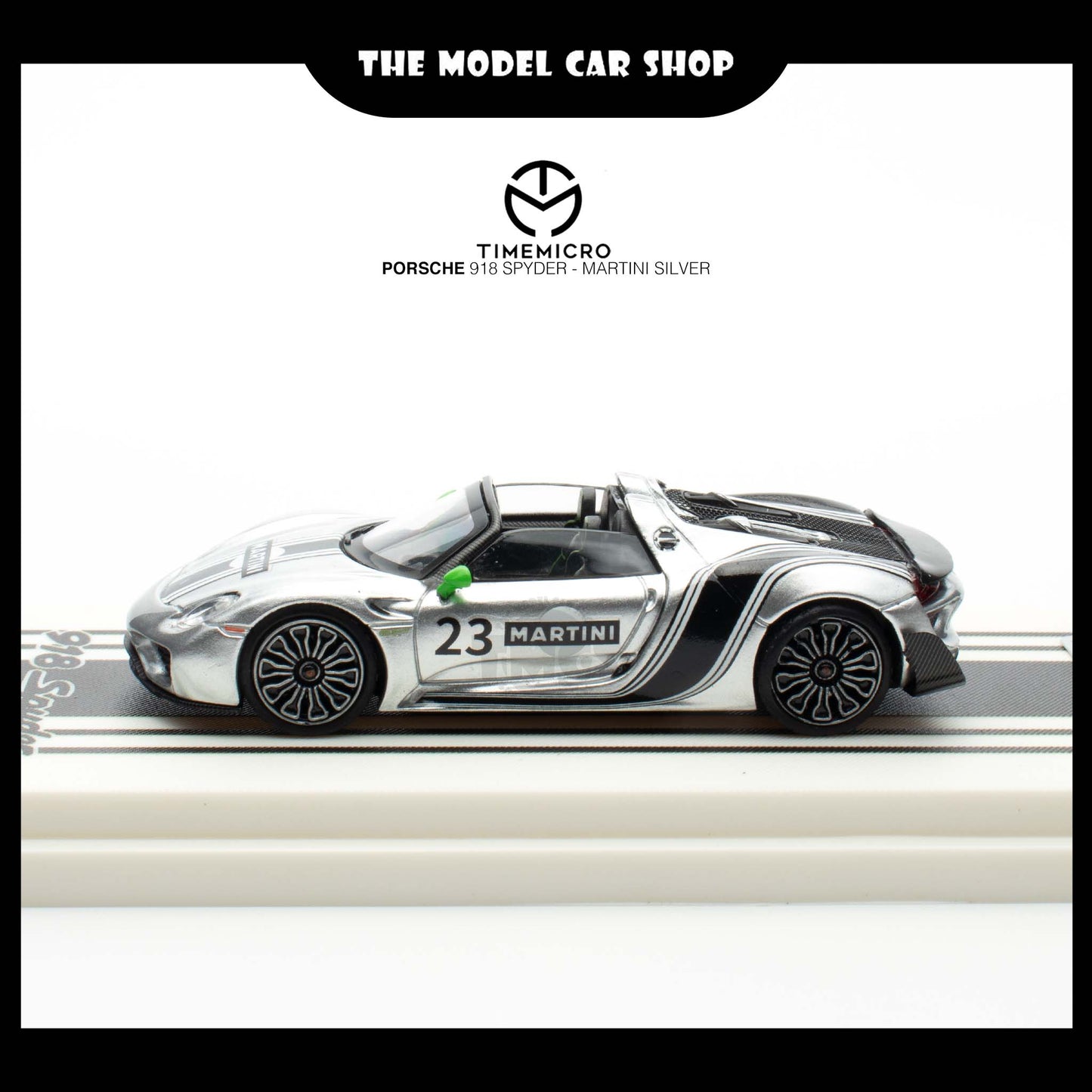 [Time Micro] Porsche 918 Spyder - Martini Silver