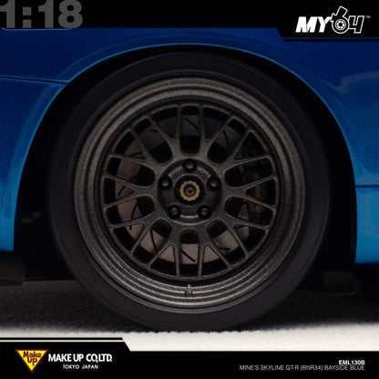[Make Up] 1:18 Edilion BUILT BY LEGENDS Mine's Skyline GT-R(BNR34) - Bayside Blue