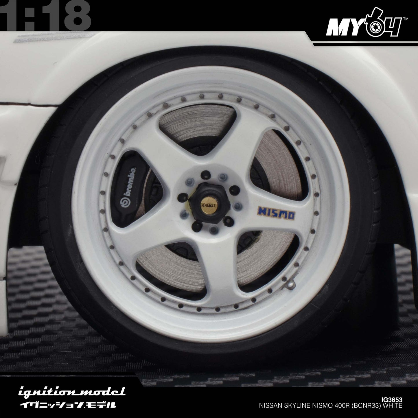 [Ignition Model] Nissan Skyline NISMO 400R (BCNR33) - White
