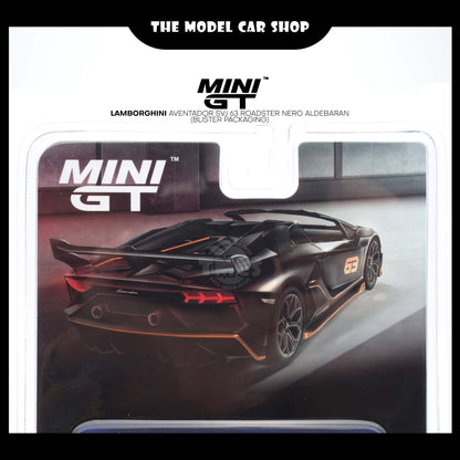 [MINI GT] Lamborghini Aventador SVJ 63 Roadster Nero Aldebaran