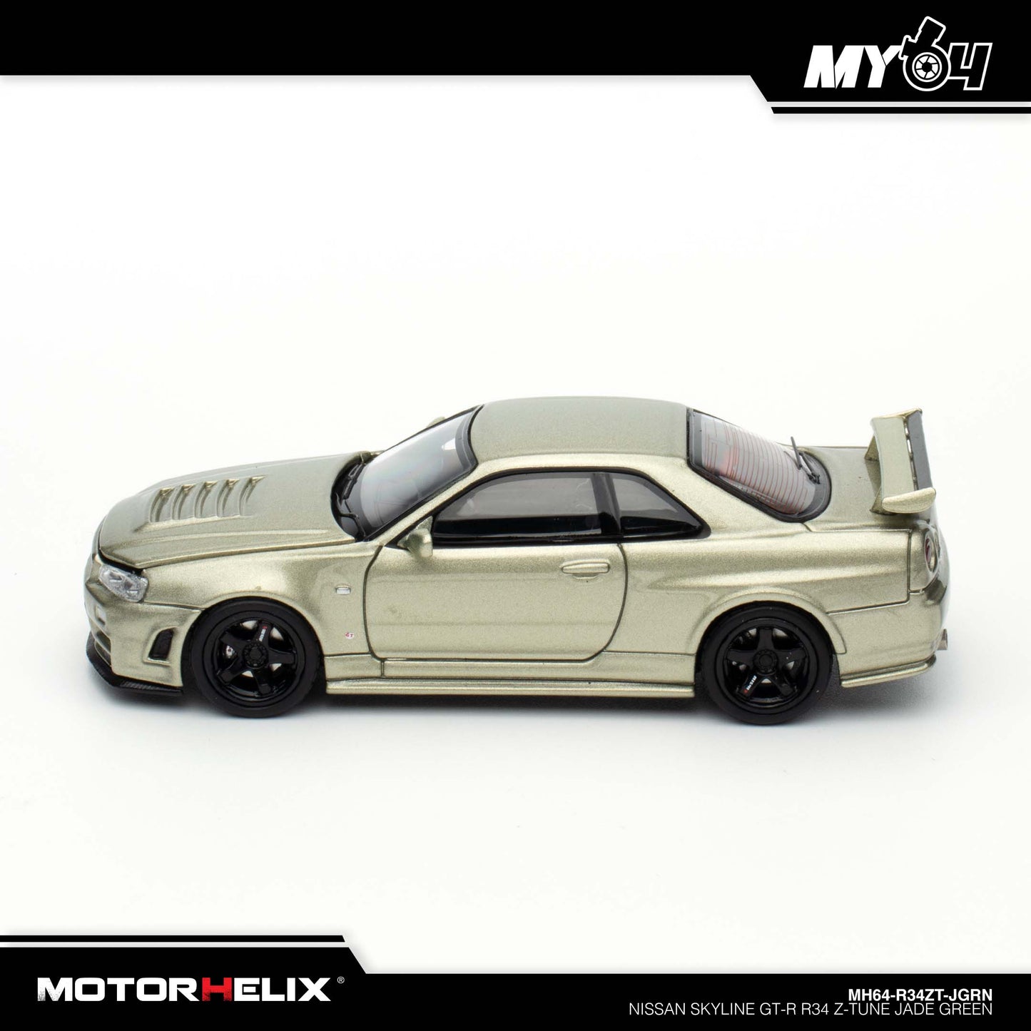 [Motorhelix] Nissan Skyline GT-R R34 Z Tune - Jade Green