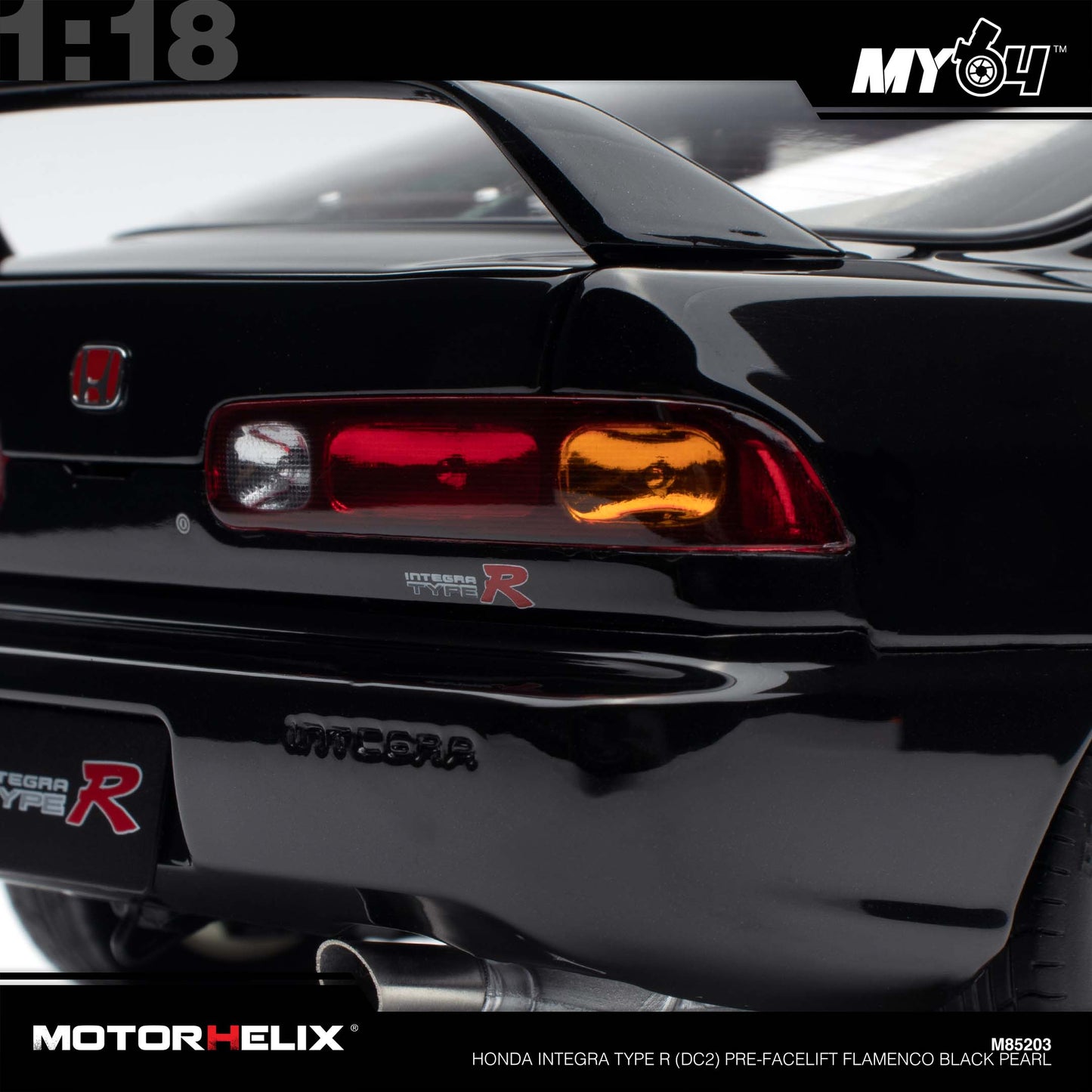 [Motorhelix] Honda Integra Type R (DC2) Pre-Facelift  - Flamenco Black Pearl