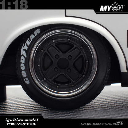 [Ignition Model] Datsun Bluebird (510) Wagon - Red/White